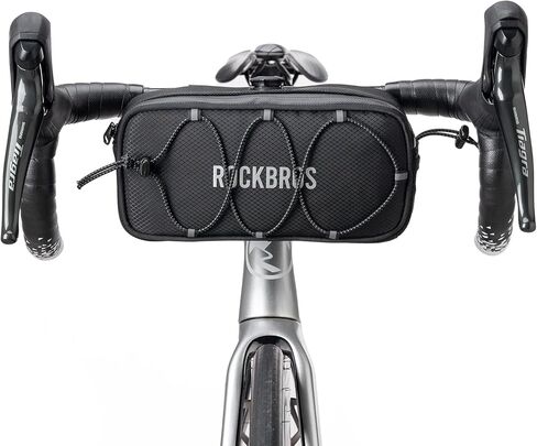 ROCKBROS حقيبة مقود الدراجة، حقيبة أمامية للدراجة، أكياس تخزين طاردة للماء، سعة كبيرة، حقيبة دراجة، حقيبة لركوب الدراجات على الطرق، ملحقات الدراجة الإلكترونية الاحترافية. in Kuwait