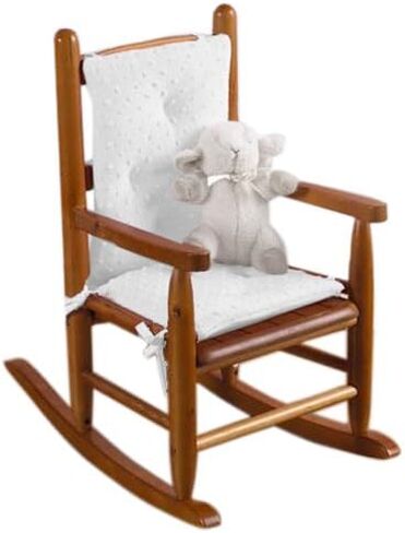 Bedding Heavenly Soft CHILD Rocking Chair Cushion Pad Set, White (Chair is not included with the product) in Saudi Arabia