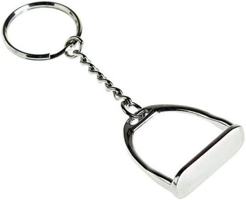 HORZE Key Ring - Stirrup - Silver - One Size in Saudi Arabia