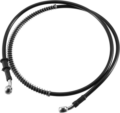 X AUTOHAUX 130cm AN3 M10 Car Hydraulic Brake Line Oil Hose Pipe Fitting 28° 28° Stainless Steel for Car Motorcycle Dirt Racing Bike Black in Saudi Arabia