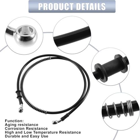 X AUTOHAUX 130cm AN3 M10 Car Hydraulic Brake Line Oil Hose Pipe Fitting 28° 28° Stainless Steel for Car Motorcycle Dirt Racing Bike Black in Saudi Arabia