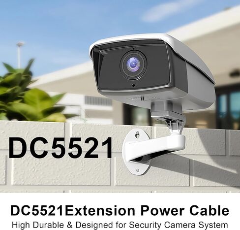 GINTOOYUN DC ذكر إلى ذكر كابل تمديد الطاقة 18AWG 90 درجة الزاوية اليمنى DC 5.5 مم × 2.1 مم سلك محول الطاقة ذكر لشريط Lihgt، CCTV، السيارة، الشاشات، إلخ (قطعتان) (2 متر) in Saudi Arabia