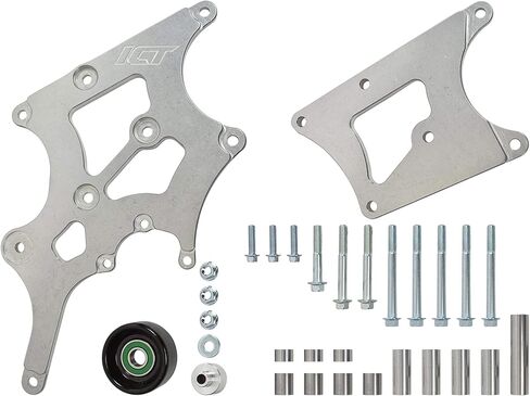 ICT Billet LS Swap Alternator ومجموعة دعامات التوجيه المعززة متوافقة مع Camaro BMW 330i E46 LS1 LS3 LSX 4.8L 5.3L 6.0L 551796-2 in Saudi Arabia