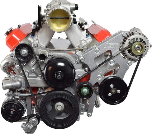 ICT Billet LS Swap Alternator ومجموعة دعامات التوجيه المعززة متوافقة مع Camaro BMW 330i E46 LS1 LS3 LSX 4.8L 5.3L 6.0L 551796-2 in Saudi Arabia