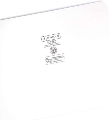 Smead File Folder, Reinforced Straight-Cut Tab, Letter Size, White, 100 per Box (12810) in Saudi Arabia