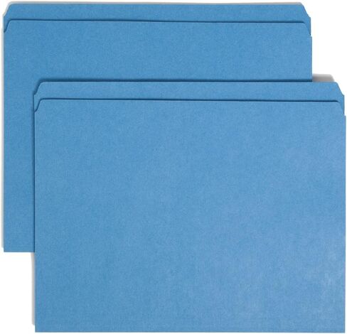Smead File Folder, Reinforced Straight-Cut Tab, Letter Size, White, 100 per Box (12810) in Saudi Arabia