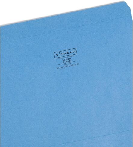 Smead File Folder, Reinforced Straight-Cut Tab, Letter Size, White, 100 per Box (12810) in Saudi Arabia