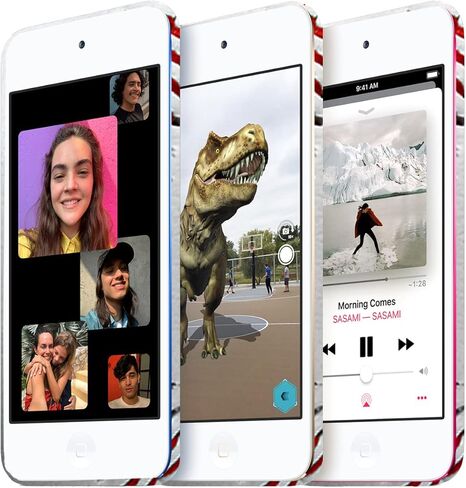 Glisten - iPod Touch 7th / 6th / 5th Generation Case - Baseball Design Printed Cute, Slim & Sleek Plastic Hard Snap on Protective Designer Back Case/Cover for iPod Touch 7/6 / 5.. White in Kuwait