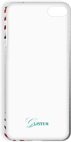 Glisten - iPod Touch 7th / 6th / 5th Generation Case - Baseball Design Printed Cute, Slim & Sleek Plastic Hard Snap on Protective Designer Back Case/Cover for iPod Touch 7/6 / 5.. White in Kuwait