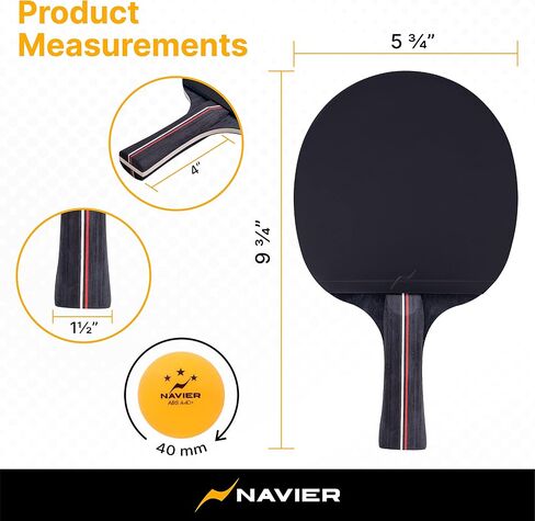 مجموعة Ping Pong Paddles مكونة من 4 - مضارب تنس طاولة عالية الجودة مع 8 كرات - حقيبة تخزين محمولة إضافية - حزمة أداء احترافي لأربعة لاعبين - أفضل اختيار لأفضل الألعاب الداخلية والخارجية in Saudi Arabia