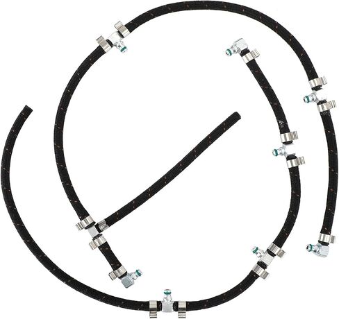 Fuel Injector Return Line Kit Fit For LLY Duramax Diesel Pickup Truck Engines 2004.5-2010 6.6L, Replaces 97328733, 8973287331, 98062291, 0928402097, 0928400552 in Saudi Arabia