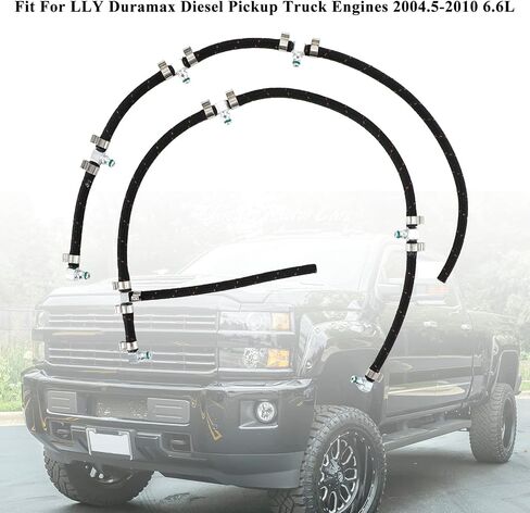 Fuel Injector Return Line Kit Fit For LLY Duramax Diesel Pickup Truck Engines 2004.5-2010 6.6L, Replaces 97328733, 8973287331, 98062291, 0928402097, 0928400552 in Saudi Arabia