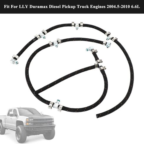 Fuel Injector Return Line Kit Fit For LLY Duramax Diesel Pickup Truck Engines 2004.5-2010 6.6L, Replaces 97328733, 8973287331, 98062291, 0928402097, 0928400552 in Saudi Arabia