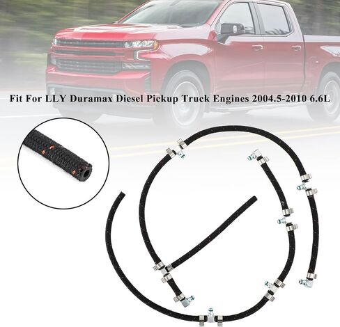 Fuel Injector Return Line Kit Fit For LLY Duramax Diesel Pickup Truck Engines 2004.5-2010 6.6L, Replaces 97328733, 8973287331, 98062291, 0928402097, 0928400552 in Saudi Arabia