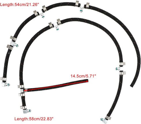 Fuel Injector Return Line Kit Fit For LLY Duramax Diesel Pickup Truck Engines 2004.5-2010 6.6L, Replaces 97328733, 8973287331, 98062291, 0928402097, 0928400552 in Saudi Arabia
