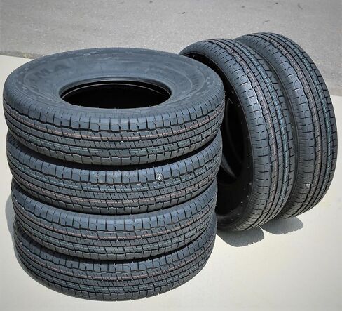NM616 إطار نصف قطري ممتاز للمقطورة - ST215/75R14 215/75/14 215/75-14 109/106M نطاق التحميل D LRD 8-Ply BSW جدار جانبي أسود in Kuwait