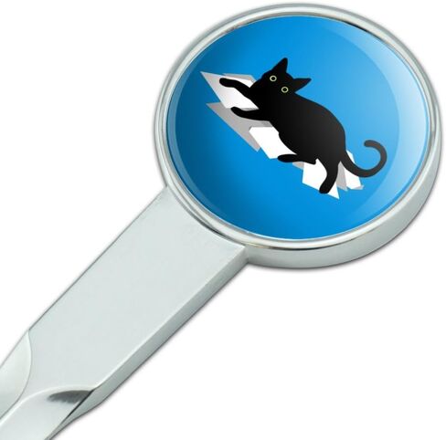 Black Cat Lying on Papers Classic Chrome Plated Metal Envelope Letter Opener Slitter in Saudi Arabia