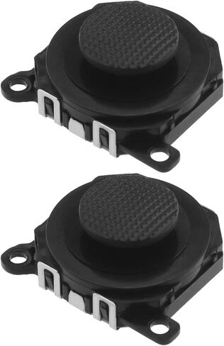 2Pcs 3D Button Analog Joystick Stick Replacement Compatible with PSP 1000 3D Analogue Joystick Control Button Plastic Black in Saudi Arabia