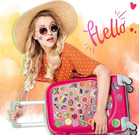 LIFEBE 600 قطعة من ملصقات زجاجات المياه الرائعة للمراهقين، عبوات ملصقات متنوعة من الفينيل المقاوم للماء للأطفال والأولاد والبنات والبالغين، ملصقات كبيرة لأجهزة الكمبيوتر المحمول وألواح التزلج والكمبيوتر in Kuwait