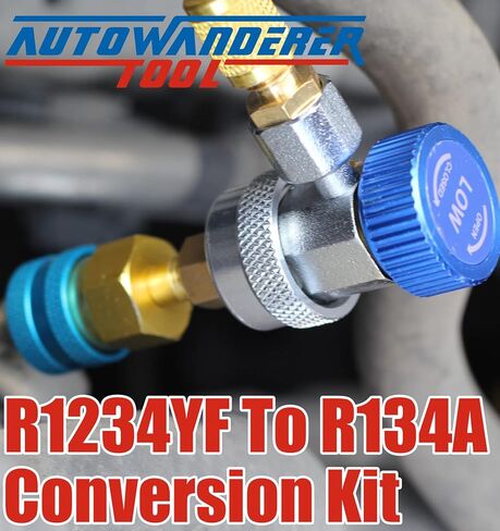 مجموعة المقرنات السريعة R1234yf محولات تحويل R1234YF إلى R134a لأنظمة تكييف الهواء R1234yf إعادة شحن الإخلاء in Kuwait