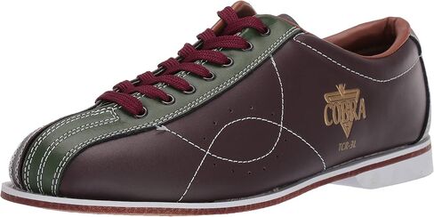 Cobra Bowling Products Mens TCR3L Cobra Rental Bowling Shoes LacesBrown/Green 9 in Saudi Arabia