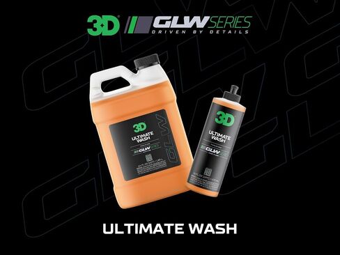 سلسلة 3D Ultimate Wash GLW | تفصيل السيارة بنفسك | شامبو فائق الرغوة | رغوة الصابون الفائقة مع المنظفات والبوليمرات المتقدمة | مزيل الأوساخ والملوثات | سهل الاستخدام | 16 أوقية in Kuwait