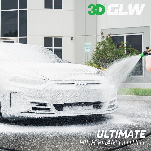 سلسلة 3D Ultimate Wash GLW | تفصيل السيارة بنفسك | شامبو فائق الرغوة | رغوة الصابون الفائقة مع المنظفات والبوليمرات المتقدمة | مزيل الأوساخ والملوثات | سهل الاستخدام | 16 أوقية in Kuwait