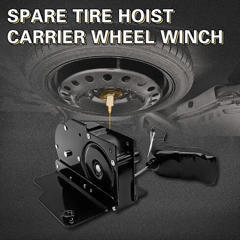 924-528 مجموعة حامل رافعة ونش الإطارات الاحتياطية مناسبة لفورد F 250 F 350 F 450 F 550 Super Duty 1999-2007 | يستبدل 924528، 6C3Z1A131AA، 2C3Z1A131AA، F81Z1A131AF، XC3Z1A131DA، YC3Z1A131AA in Saudi Arabia