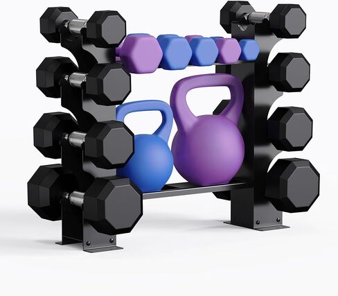 حامل الدمبل، حامل الدمبل - رف تخزين الدمبل، حامل وزن مجاني لتخزين الدمبل في صالة الألعاب الرياضية المنزلية، الرف فقط، 28.7 بوصة × 24.5 بوصة × 4.4 بوصة in Kuwait