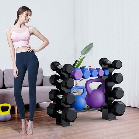 حامل الدمبل، حامل الدمبل - رف تخزين الدمبل، حامل وزن مجاني لتخزين الدمبل في صالة الألعاب الرياضية المنزلية، الرف فقط، 28.7 بوصة × 24.5 بوصة × 4.4 بوصة in Kuwait