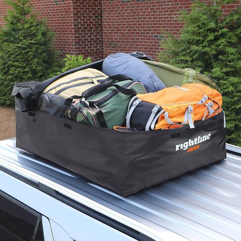 Rightline Gear Sport 3 Waterproof Rooftop Cargo Carrier for Top of Vehicle, Attaches With or Without Roof Rack, 18 Cubic Feet, Black in Kuwait
