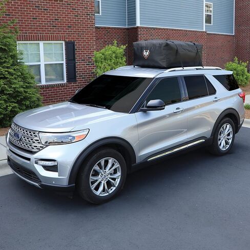 Rightline Gear Sport 3 Waterproof Rooftop Cargo Carrier for Top of Vehicle, Attaches With or Without Roof Rack, 18 Cubic Feet, Black in Kuwait