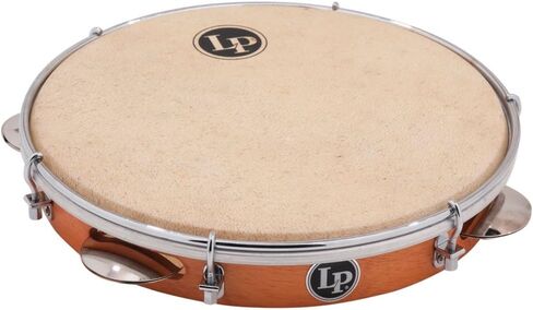 Latin Percussion LP RIO 10 inch Tunable Wood Pandeiro with Natural Head LP3010N,White in Saudi Arabia