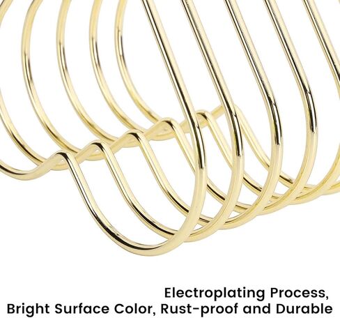 حامل ملفات منظم ملفات سطح المكتب، رف كتب حامل مجلات على شكل قلب ذهبي، رف تخزين تلسكوبي لفرز الملفات المعدنية على سطح المكتب لديكور المنزل والمكتب in Kuwait