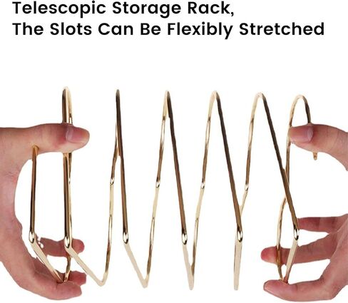 حامل ملفات منظم ملفات سطح المكتب، رف كتب حامل مجلات على شكل قلب ذهبي، رف تخزين تلسكوبي لفرز الملفات المعدنية على سطح المكتب لديكور المنزل والمكتب in Kuwait