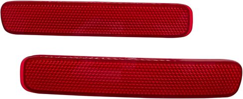 عاكس المصد لسيارة تويوتا هايلاندر 2011 2012 2013 مجموعة من 2 مصباح خلفي يسار ويمين أضواء ماركر حمراء حواف عدسة in Kuwait