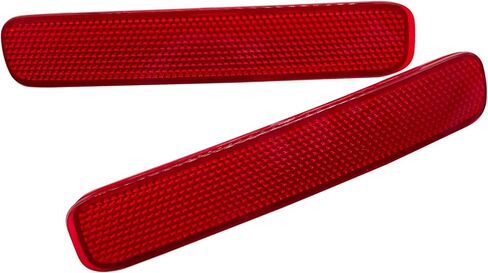 عاكس المصد لسيارة تويوتا هايلاندر 2011 2012 2013 مجموعة من 2 مصباح خلفي يسار ويمين أضواء ماركر حمراء حواف عدسة in Kuwait