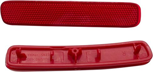 عاكس المصد لسيارة تويوتا هايلاندر 2011 2012 2013 مجموعة من 2 مصباح خلفي يسار ويمين أضواء ماركر حمراء حواف عدسة in Kuwait