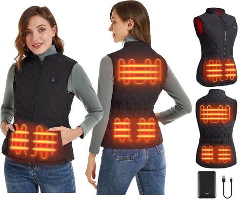 duo-nattern Heated Vest For Women USB Heated Vest Heated Hunting Vest Motorcycle, Skiing, Camping, Hiking in Saudi Arabia