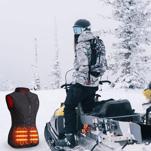 duo-nattern Heated Vest For Women USB Heated Vest Heated Hunting Vest Motorcycle, Skiing, Camping, Hiking in Saudi Arabia