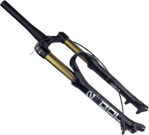 BOLANY 26/27.5/29 بوصة شوكة تعليق من سبائك المغنيسيوم للدراجة MTB، توجيه مدبب وشوكة أمامية مستقيمة (قفل يدوي - قفل عن بعد) in Kuwait