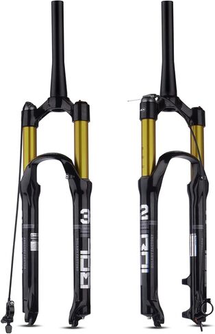 BOLANY 26/27.5/29 بوصة شوكة تعليق من سبائك المغنيسيوم للدراجة MTB، توجيه مدبب وشوكة أمامية مستقيمة (قفل يدوي - قفل عن بعد) in Kuwait