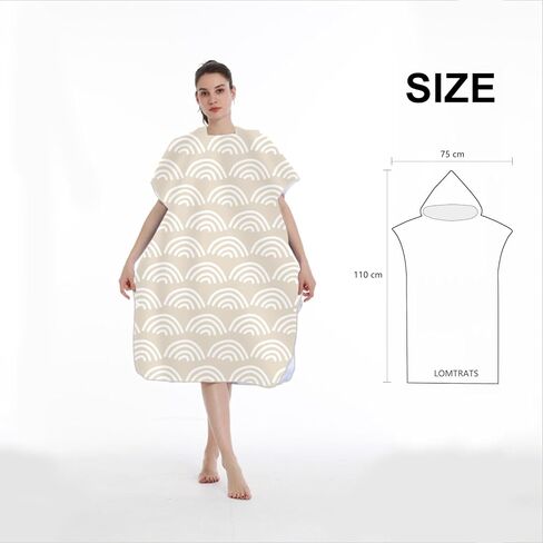 Quick Dry Surf Poncho Changing Towel Robe Hoodie for Adults Men Women,Microfiber Swimming Beach Surfing Diving Home Hot Springs Bathing Parka in Saudi Arabia