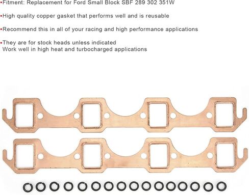 2 قطعة حشية مشعب السيارة، مجموعة حشية مشعب بديلة للكتلة SBF 289 302 351W in Kuwait