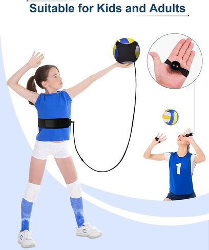 مساعدة معدات تدريب الكرة الطائرة من زوتو، خدمة فردية مثالية ومدرب سبايك للمبتدئين ومحترفي كرة الطائرة المرتدة ممارسة خدمة الضرب، هدايا رائعة للكرة الطائرة للفتيات، أسود in Kuwait