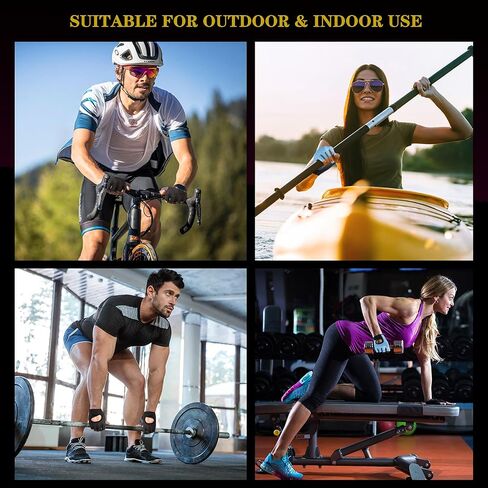 قفازات التمرين للرجال والنساء، قفازات رفع الأثقال لممارسة الرياضة، قفازات الصيد، قفازات ركوب الدراجات بدون أصابع قابلة للتنفس، صالة الألعاب الرياضية، اللياقة البدنية، التدريب، مضادة للانزلاق، مقاس مريح - أسود (L) in Kuwait