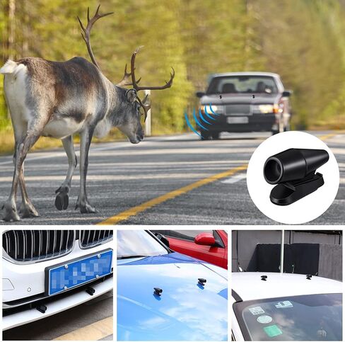 Frienda 20 Pieces Deer Whistle Save a Deer Whistles Avoids Collisions, Deer Whistles for Car Deer Warning Devices Animal Alert for Cars and Motorcycles (Black) in Kuwait