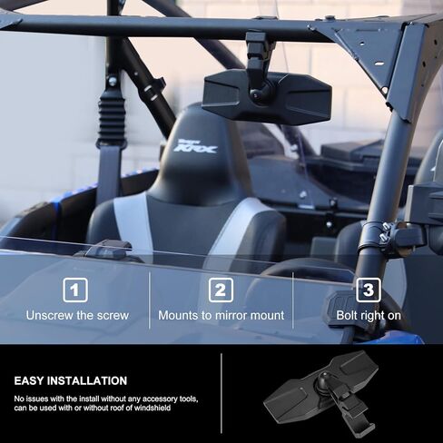 مرآة مركز الرؤية الخلفية من KIWI MASTER متوافقة مع Kawasaki Teryx KRX 1000 Mule ملحقات الرؤية الخلفية للسباق مرآة محدبة ‎99994-1175 in Kuwait