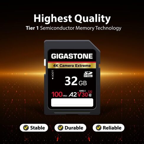 بطاقة جيجاستون SD سعة 256 جيجابايت، كاميرا اكستريم، بطاقة ذاكرة A2 V30 U3 SDXC عالية السرعة فيديو UHD متوافق مع كاميرا Canon Nikon Sony Panasonic الرقمية، مع حقيبة صغيرة واحدة in Saudi Arabia