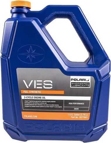 Polaris VES II Gold Full Synthetic 2-Stroke Engine Oil 1 Gallon Jug 2877883 OEM Snowmobiles in Saudi Arabia